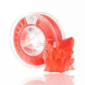 pla crystal raspberry red evolt portugal espana filamento impressao 3d