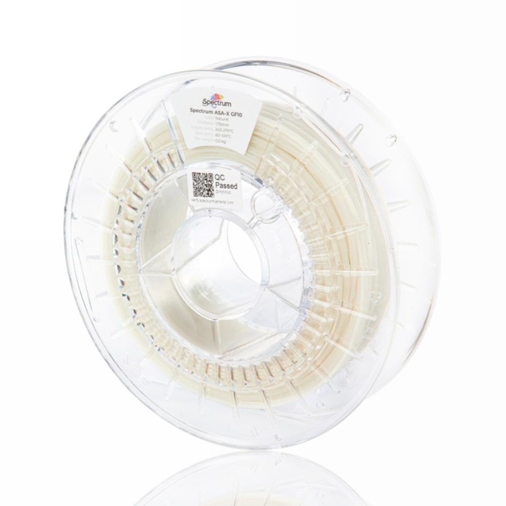 Filament Spectrum ASA-X-GF10 natural 0-5kg evolt portugal espana filamento impressao 3d