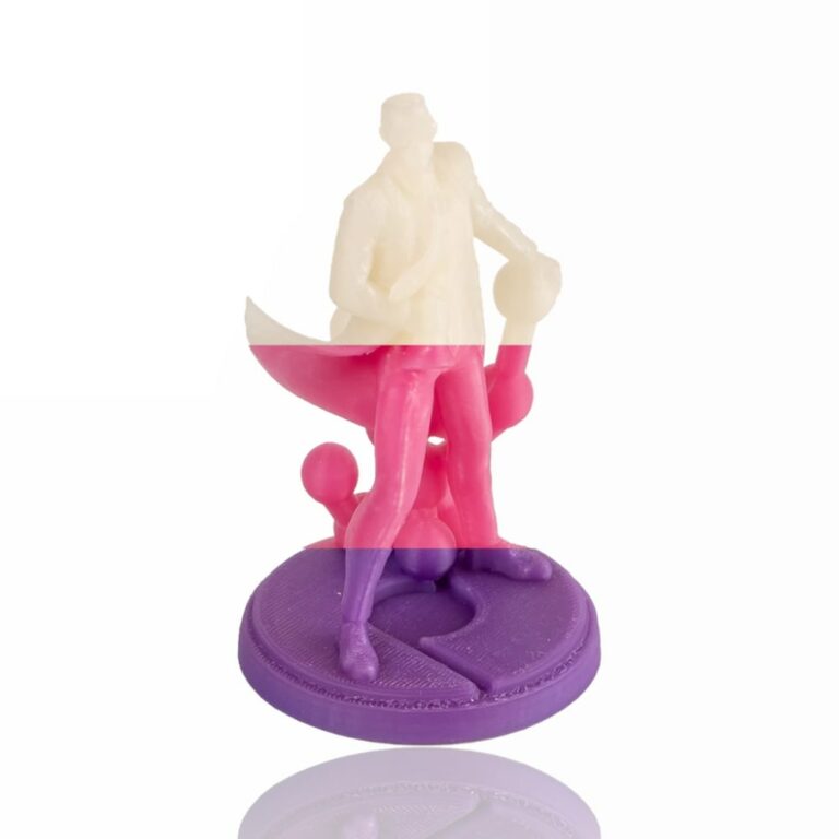 PolyLite Temperature Changing Purple to Pink to Natural 2 evolt portugal espana filamento impressao 3d