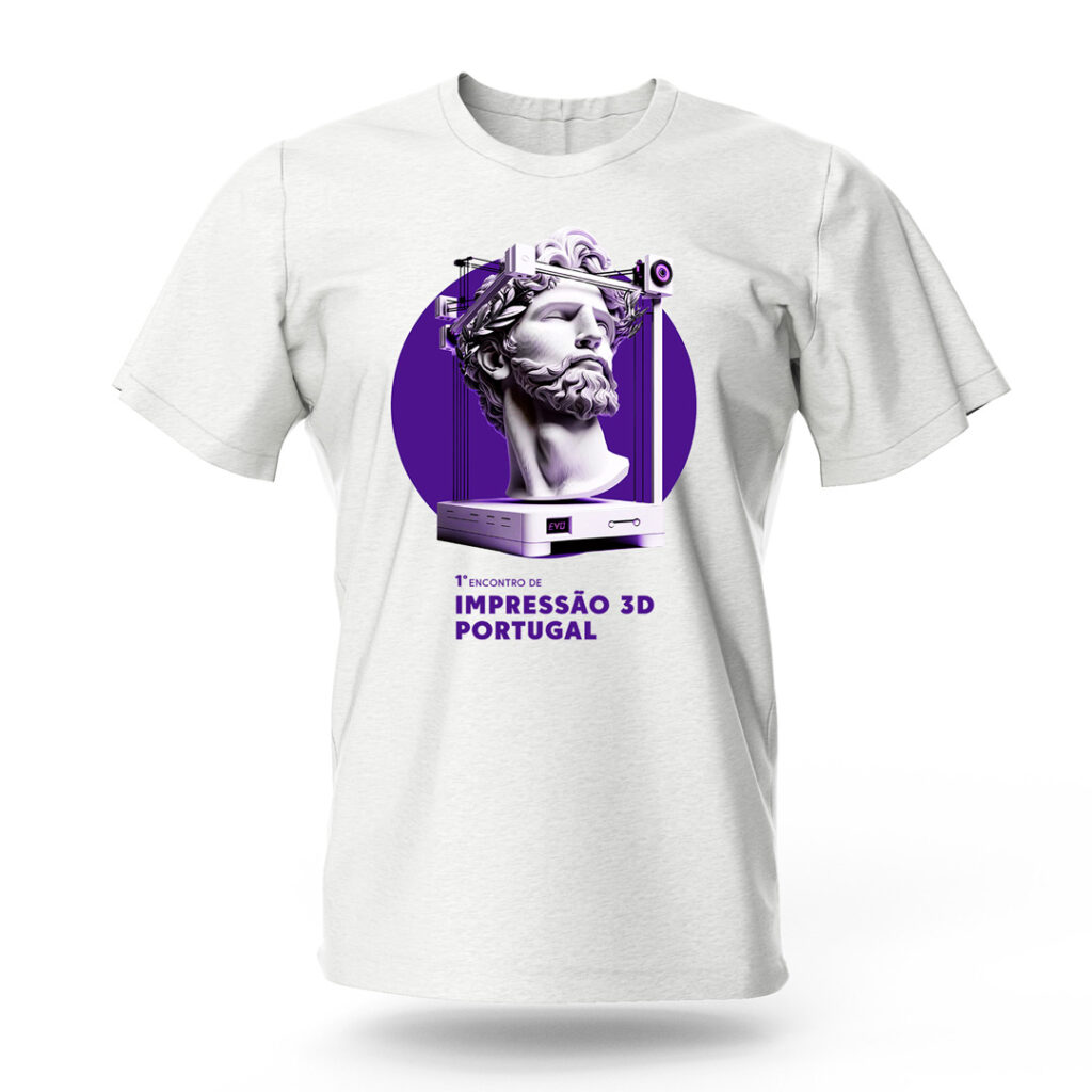 T-Shirt 1º Encontro 3D (Tamanho 2XL) - Pack Apoiante do Evento (COLECIONADOR) - Image 2