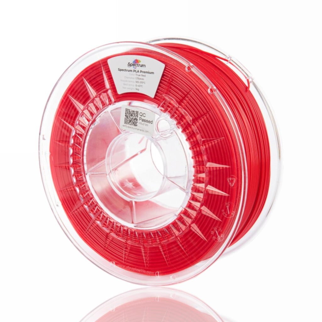 PLA Premium 1kg True Red - Spectrum Filaments