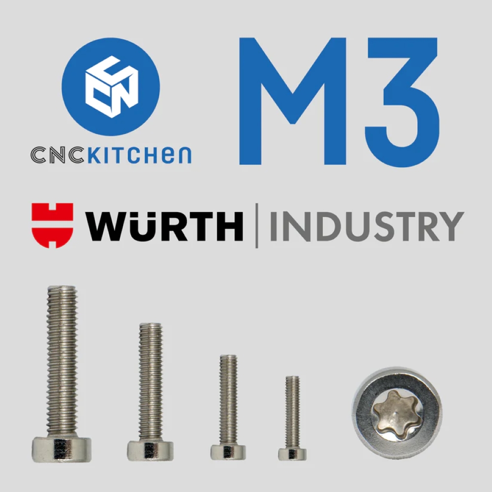 M3 cnc screw evolt portugal espana filamento impressao 3d