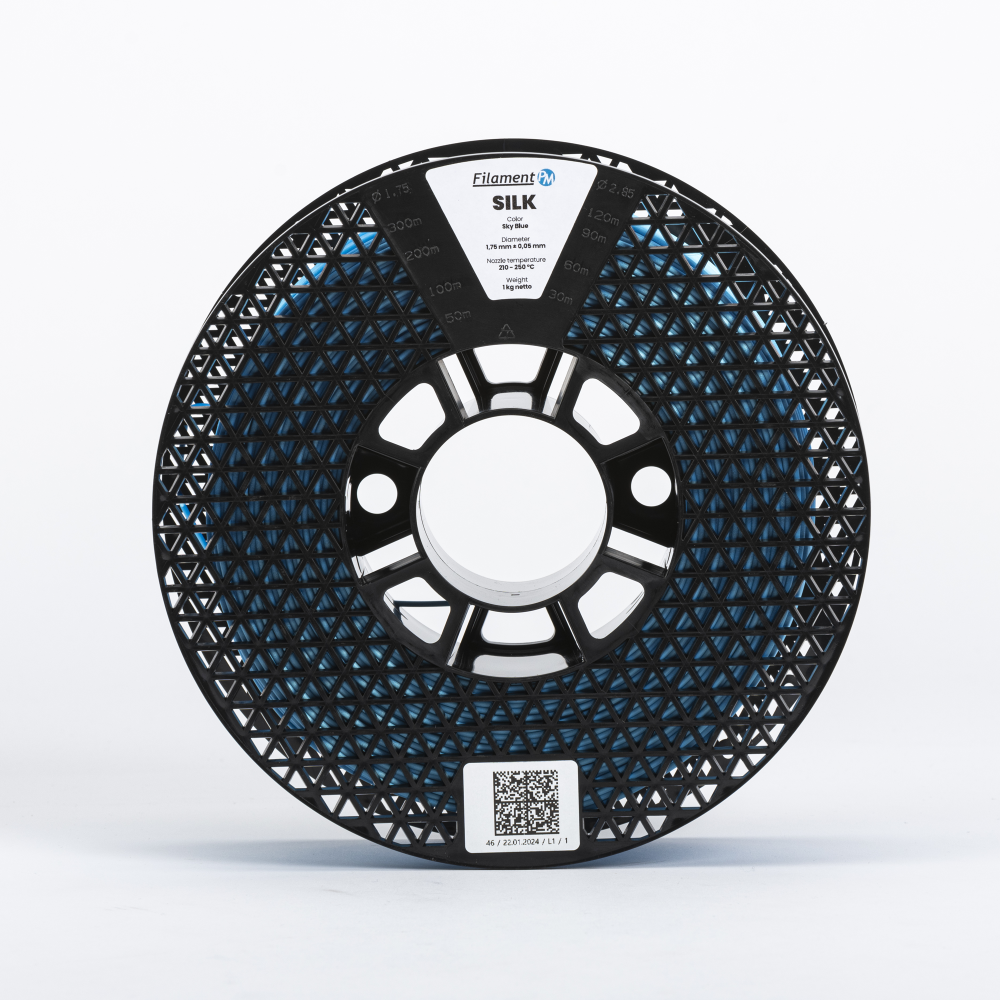 PLA Silk 1kg Sky Blue - Filament PM - Image 4