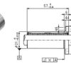 Mancal (Suporte Apoio Fixo Rolamento) LMK12LUU Rolamento Linear (Linear Bearings 12x21x57mm) - AIMSOAR