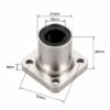 Mancal (Suporte Apoio Fixo Rolamento) LMK12LUU Rolamento Linear (Linear Bearings 12x21x30mm) - AIMSOAR