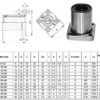 Mancal (Suporte Apoio Fixo Rolamento) LMK8UU Rolamento Linear (Linear Bearings 8x15x24mm) - AIMSOAR