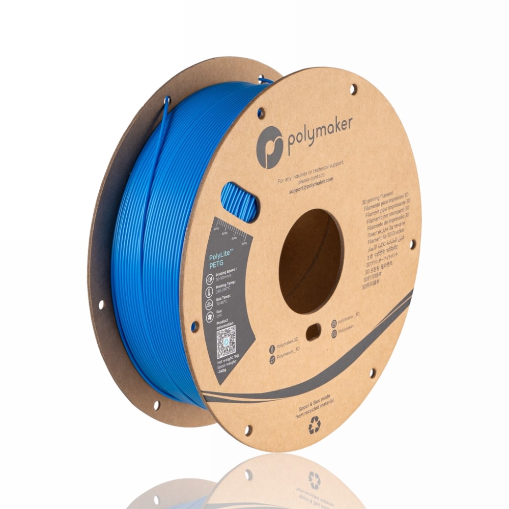 polylite petg electric blue evolt portugal espana filamento impressao 3d
