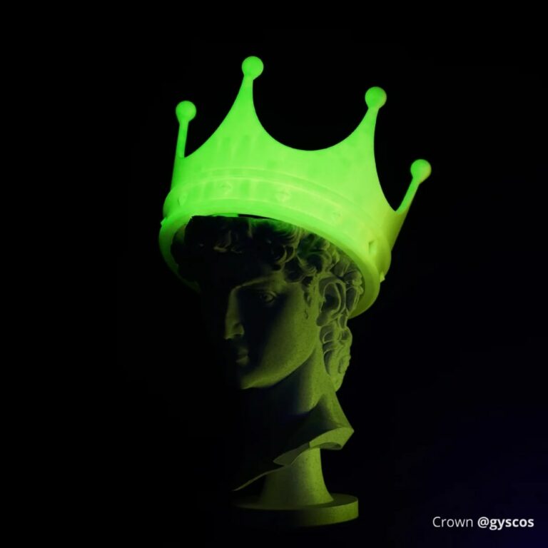 pla glow bambu lab crown @gyscos evolt portugal espana filamento impressao 3d