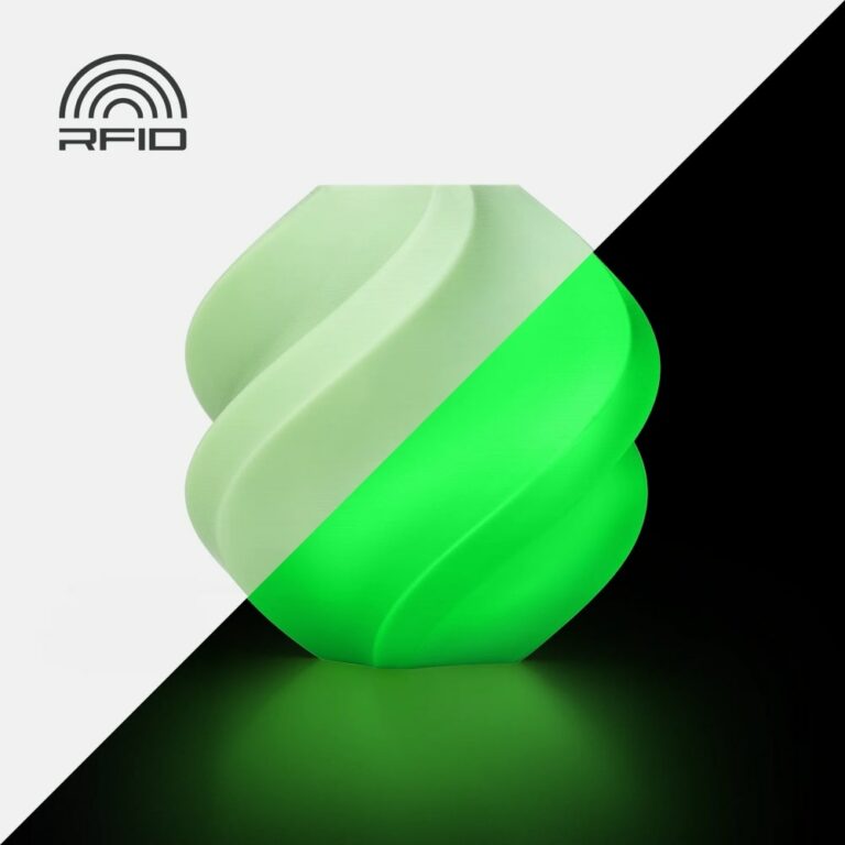 pla glow bambu lab green evolt portugal espana filamento impressao 3d
