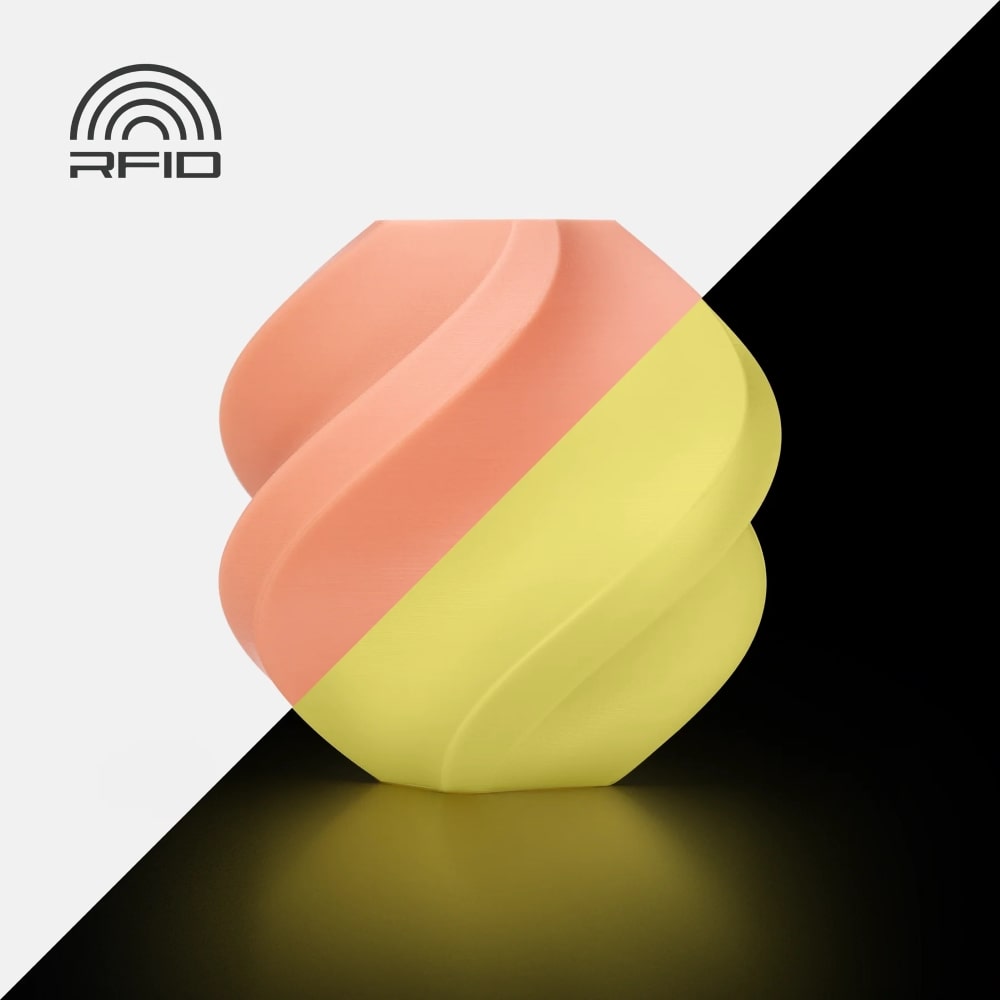 pla glow bambu lab orange evolt portugal espana filamento impressao 3d