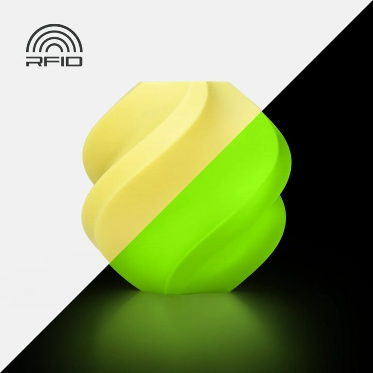 pla glow bambu lab yellow evolt portugal espana filamento impressao 3d