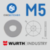 100 Anilhas aba larga M5 Large Washers - CNC Kitchen