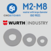 200 Anilhas aba larga M3 Large Washers - CNC Kitchen
