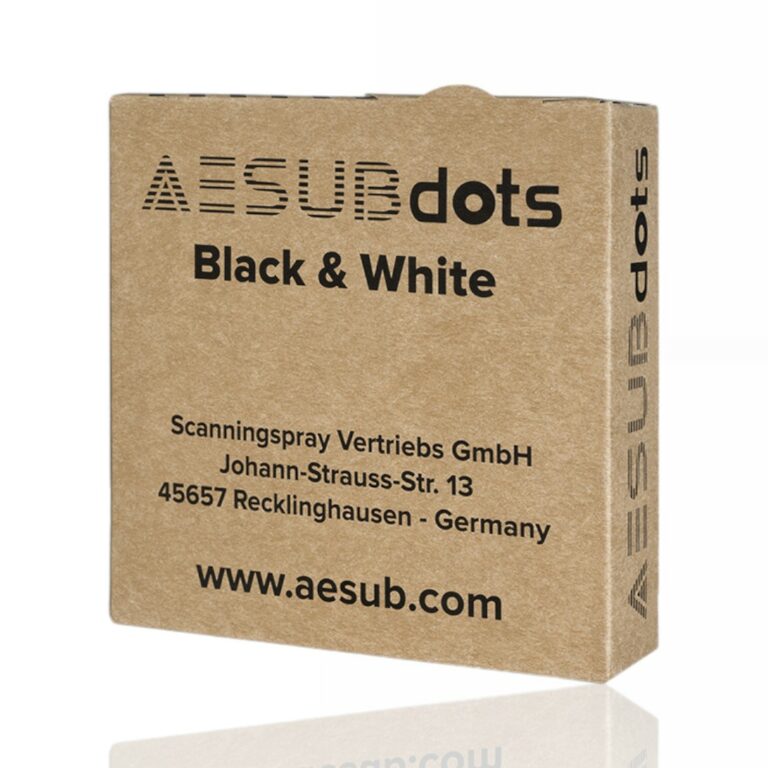 AESUBdots Black & White 6mm 3000 Autocolantes para digitalização Scanner 3D - AESUB - Image 2