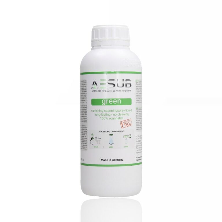 Spray para digitalização Scanner 3D Anti-reflexo laser 1000ml Green - AESUB