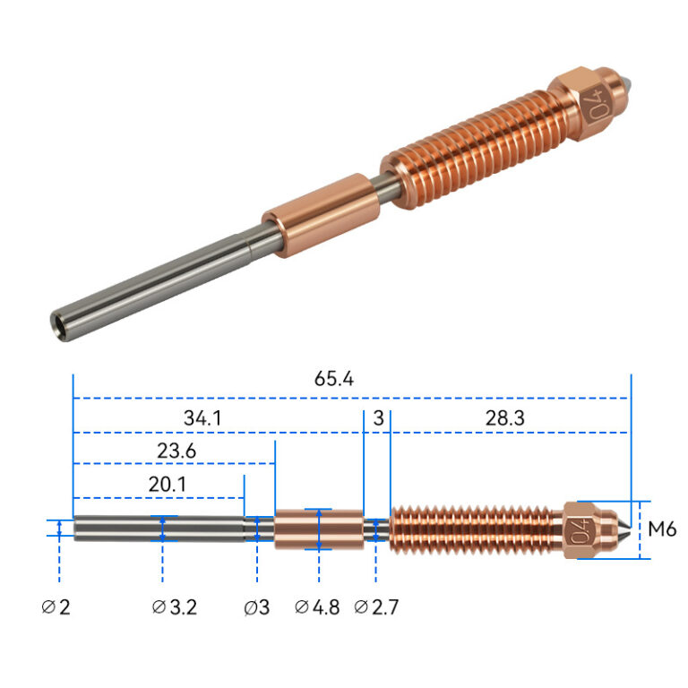 0.6mm Brass Creality Quick-Swap Unicorn Nozzle K1C K1 Max  - AIMSOAR - Image 3