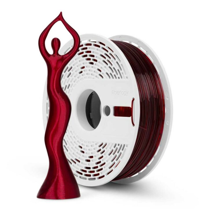 HS PLA CLEAR 850g Burgundy - Fiberlogy - Image 5