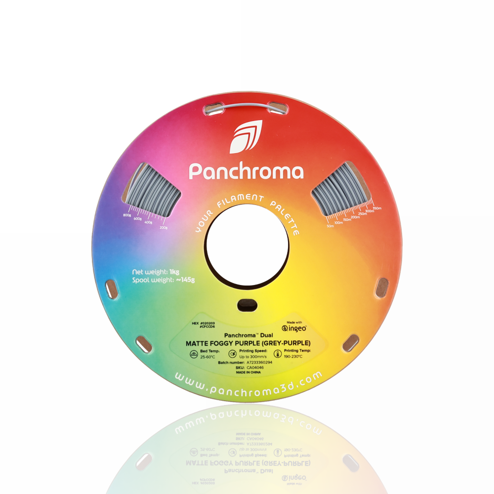 Panchroma™ PLA Dual Matte 1kg Foggy Purple (Grey-Purple) - Polymaker - Image 7