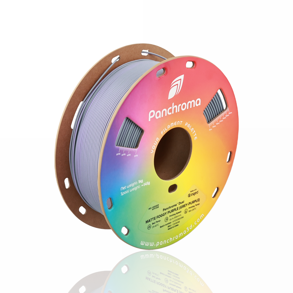 Panchroma™ PLA Dual Matte 1kg Foggy Purple (Grey-Purple) - Polymaker - Image 5