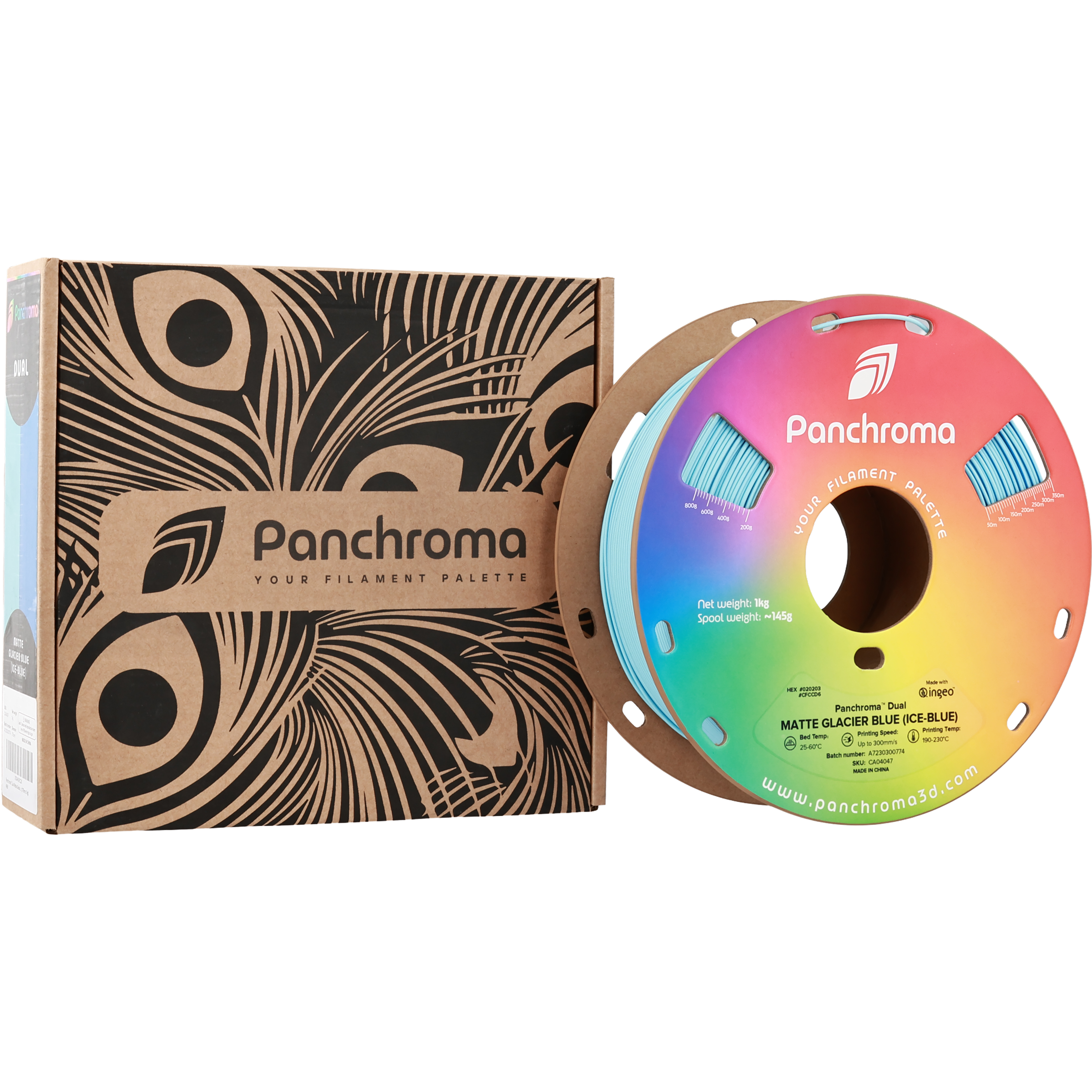 Panchroma™ PLA Dual Matte 1kg Glacier Blue (Ice-Blue) - Polymaker - Image 8
