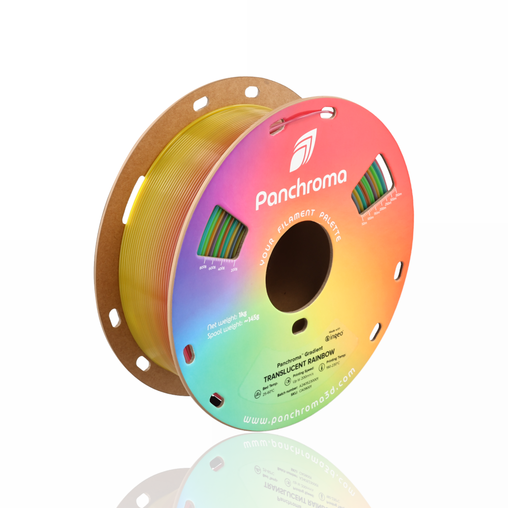 Panchroma™ PLA Gradient Translucent 1kg Rainbow - Polymaker - Image 6