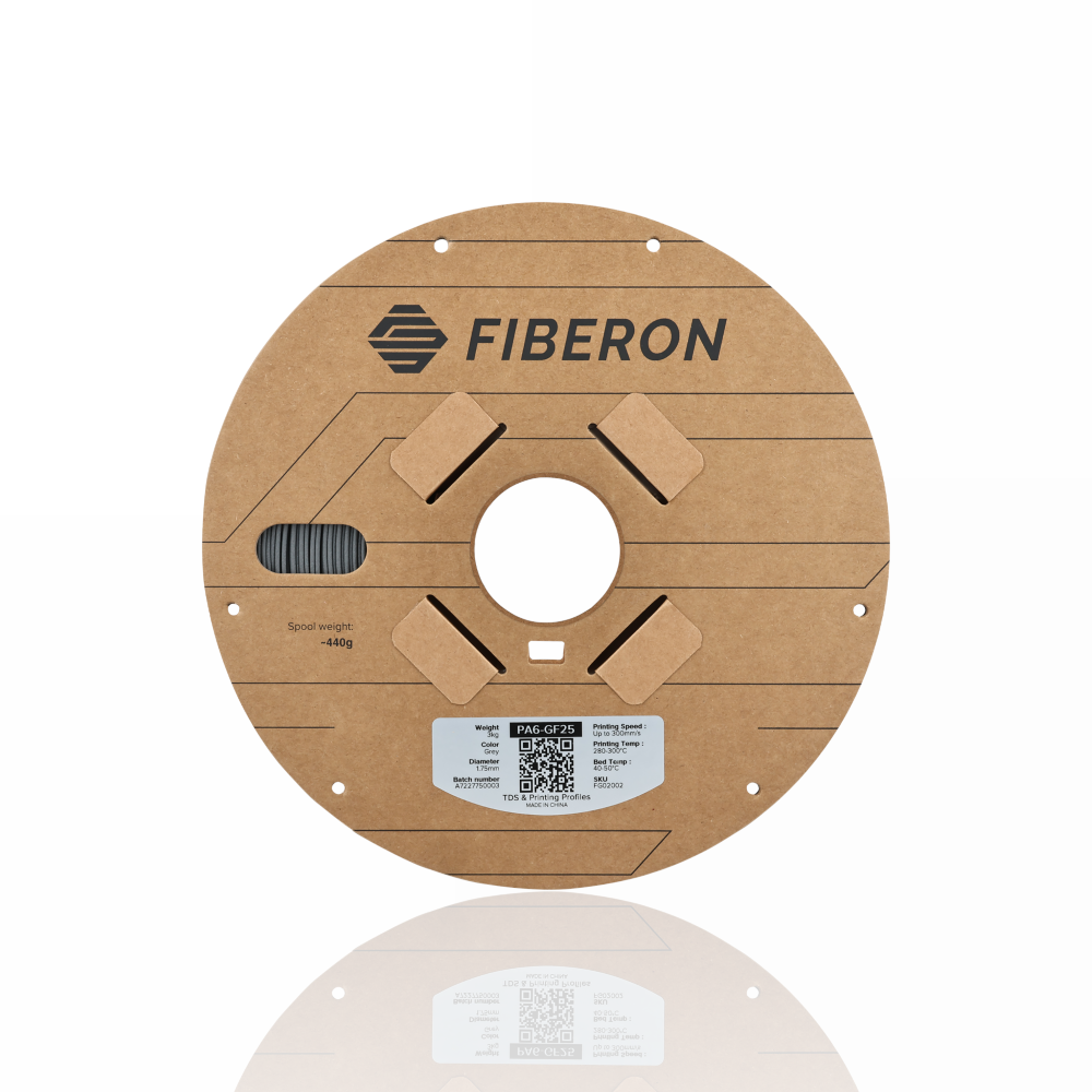 Fiberon™ PA6-GF25 1.75 3kg - Grey - Polymaker - Image 2