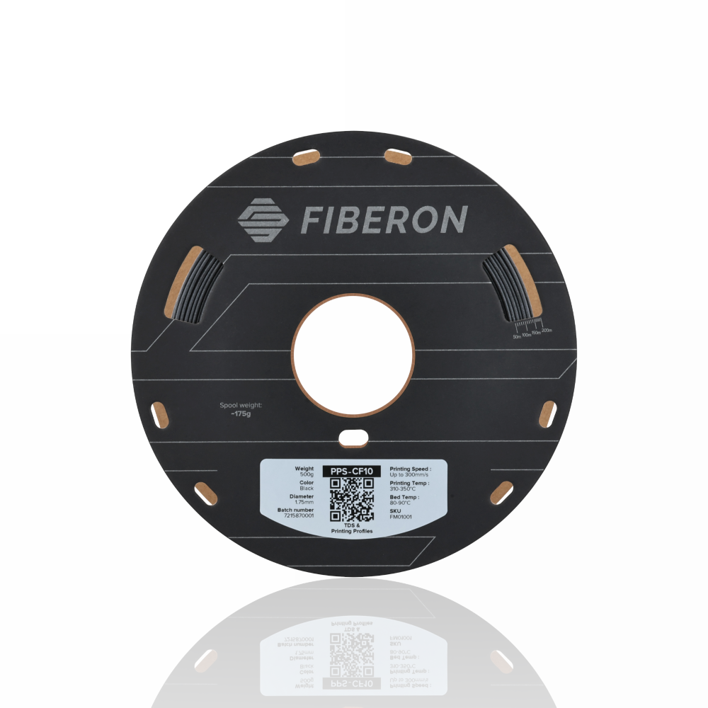 Fiberon™ PPS-CF10 1.75 500g - Black - Polymaker - Image 4