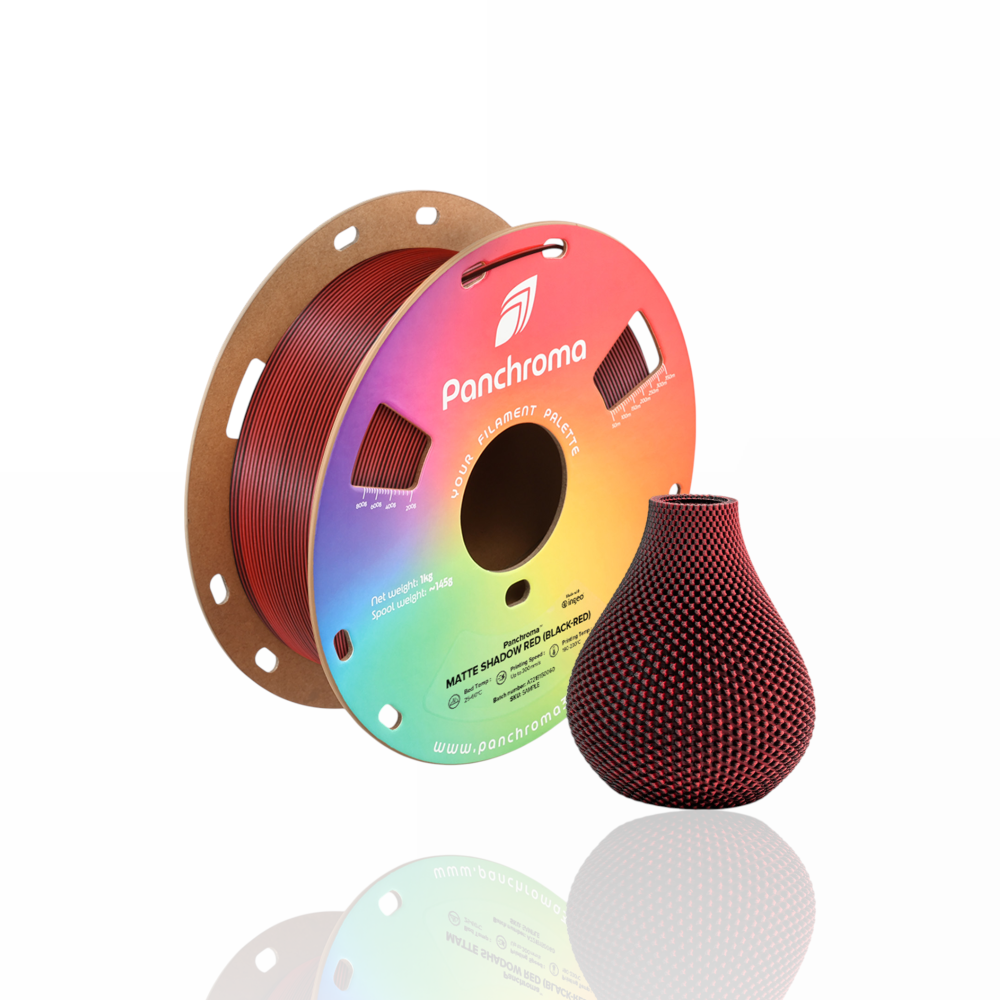 Panchroma™ PLA Dual Matte 1kg Shadow Red (Black-Red) - Polymaker - Image 4