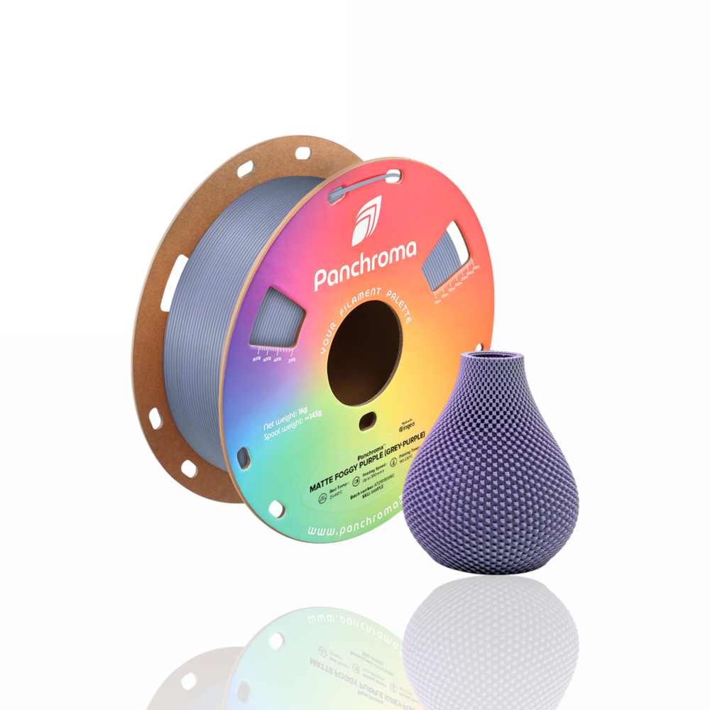 Panchroma™ PLA Dual Matte 1kg Foggy Purple (Grey-Purple) - Polymaker - Image 4