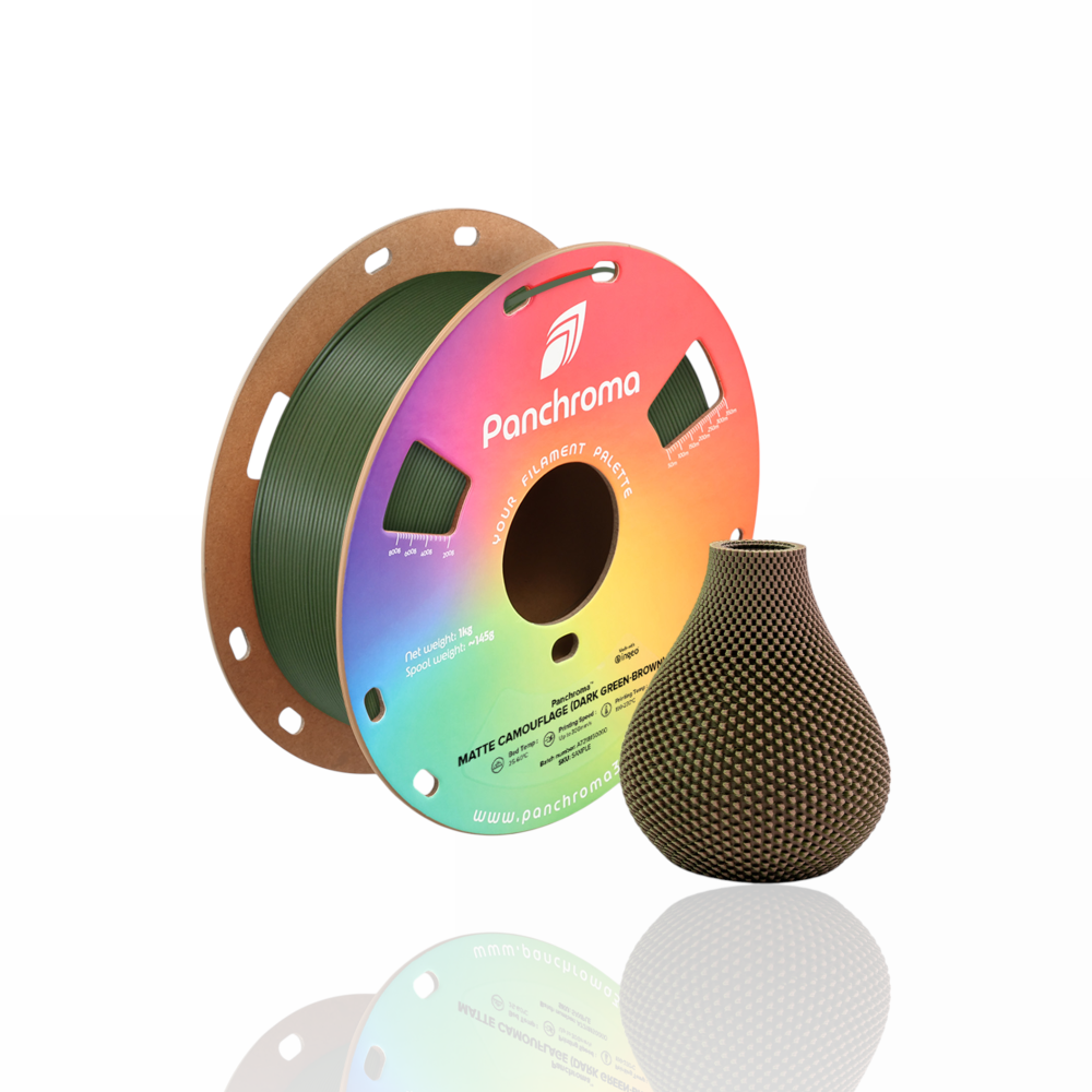 Panchroma™ PLA Dual Matte 1kg Camouflage (Dark Green-Brown) - Polymaker - Image 4