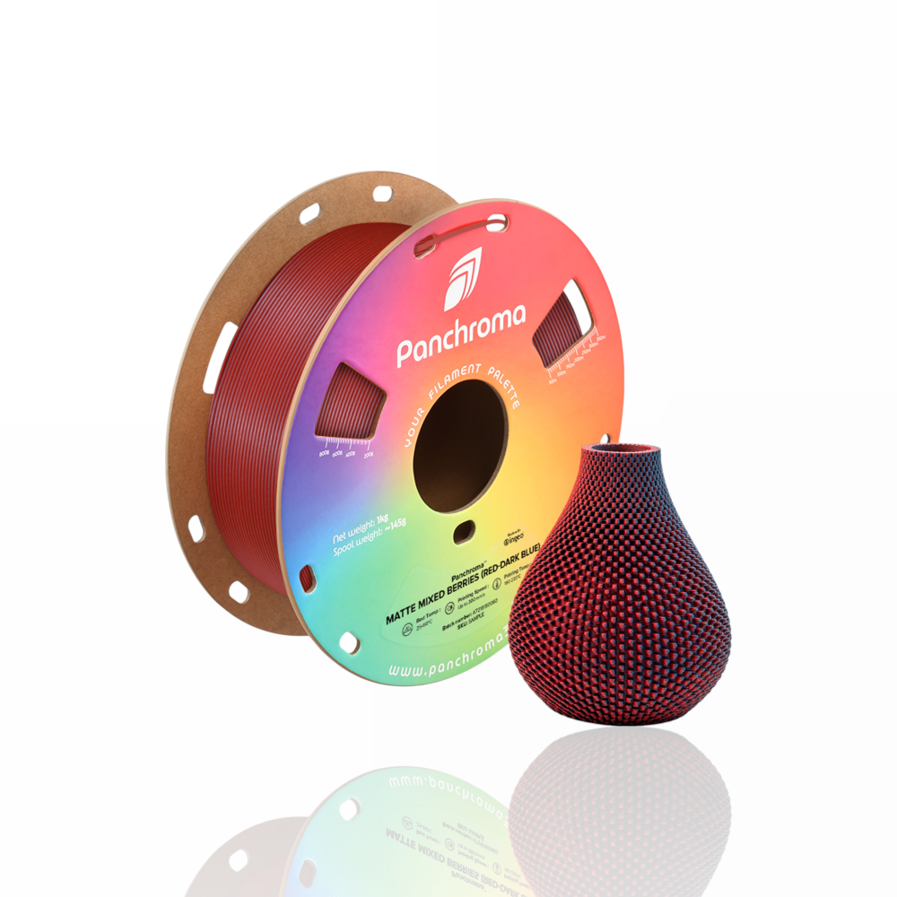 Panchroma™ PLA Dual Matte 1kg Mixed Berries (Red-Dark Blue) - Polymaker - Image 4