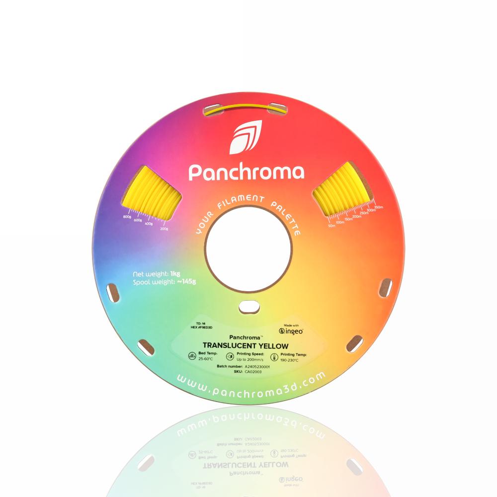 Panchroma™ PLA Translucent 1kg Yellow - Polymaker - Image 6