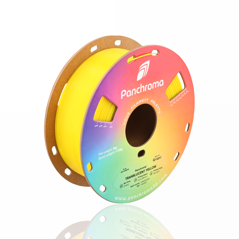 Panchroma™ PLA Translucent 1kg Yellow - Polymaker - Image 7