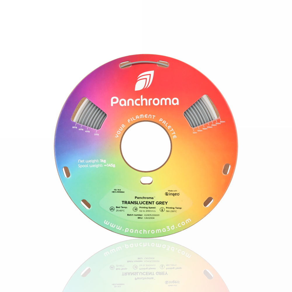 Panchroma™ PLA Translucent 1kg Grey - Polymaker - Image 6