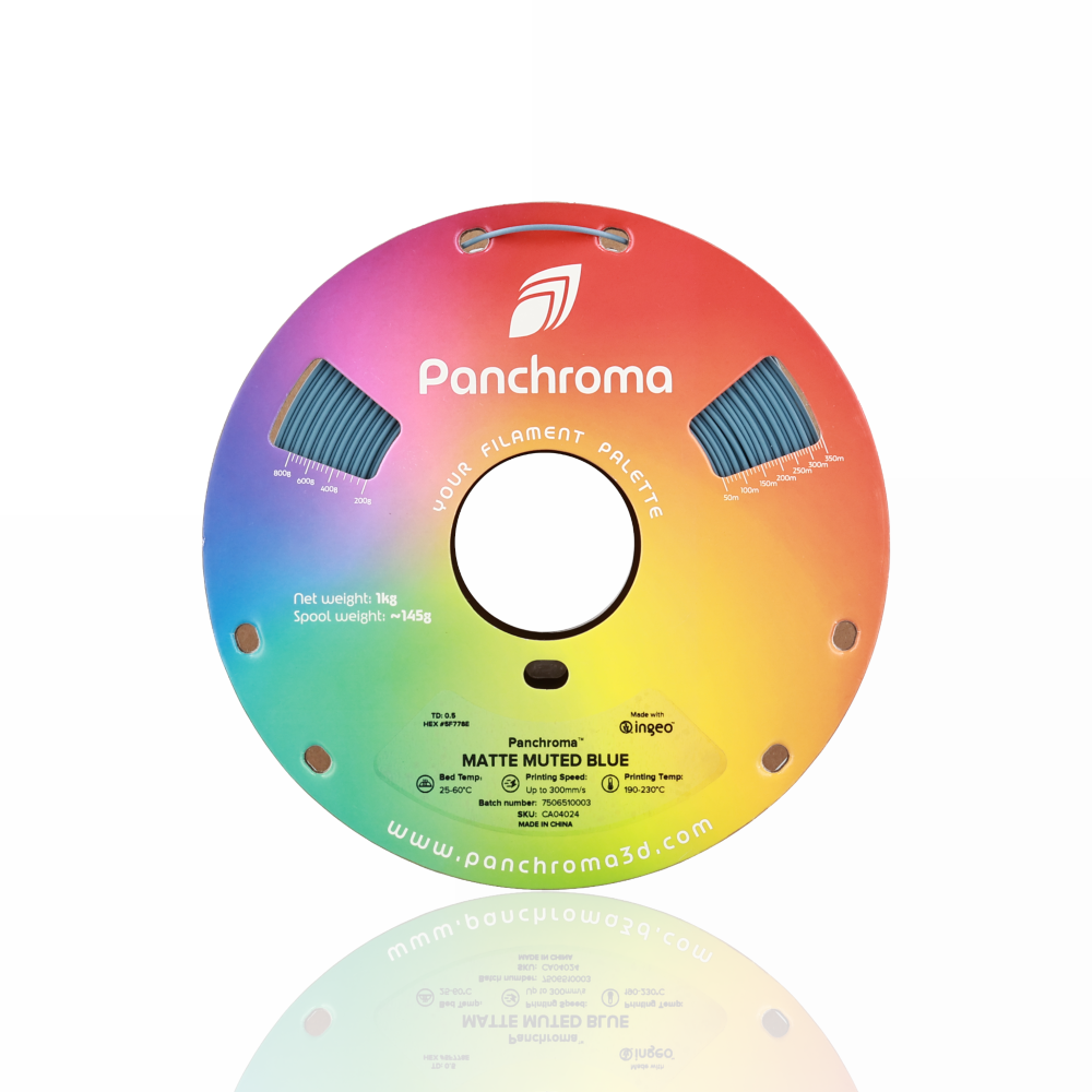 Panchroma™ PLA Matte Muted 1Kg Blue - Polymaker - Image 2