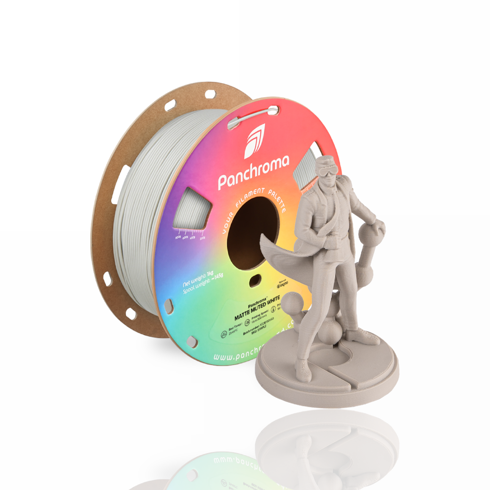 Panchroma™ PLA Matte Muted 1Kg White - Polymaker - Image 5