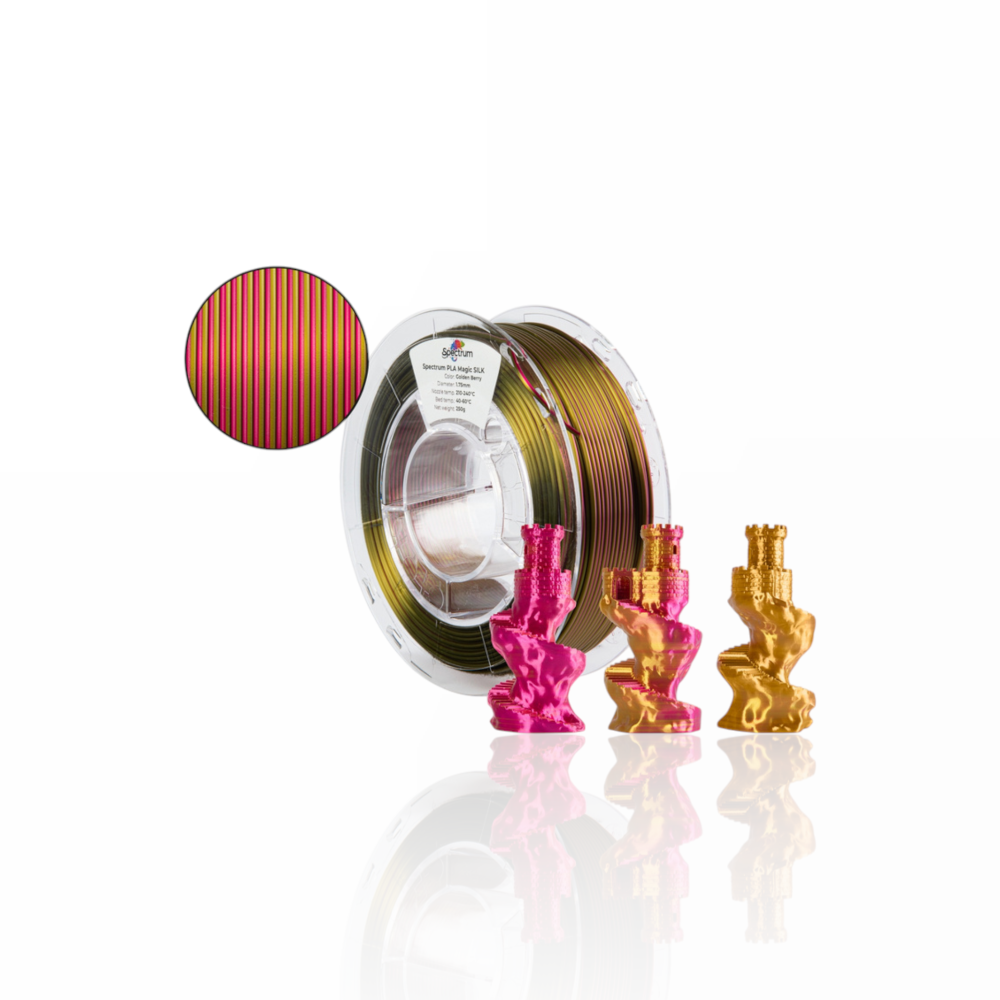 PLA Magic Silk 250g Golden Berry - Spectrum Filaments - Image 4