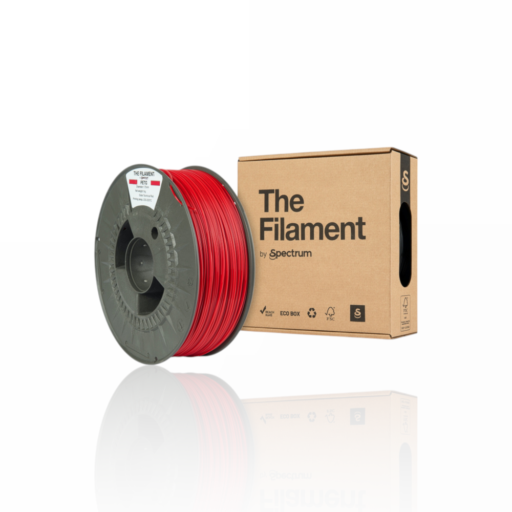 The Filament PETG 1Kg Technical Red - Spectrum Filaments - Image 3