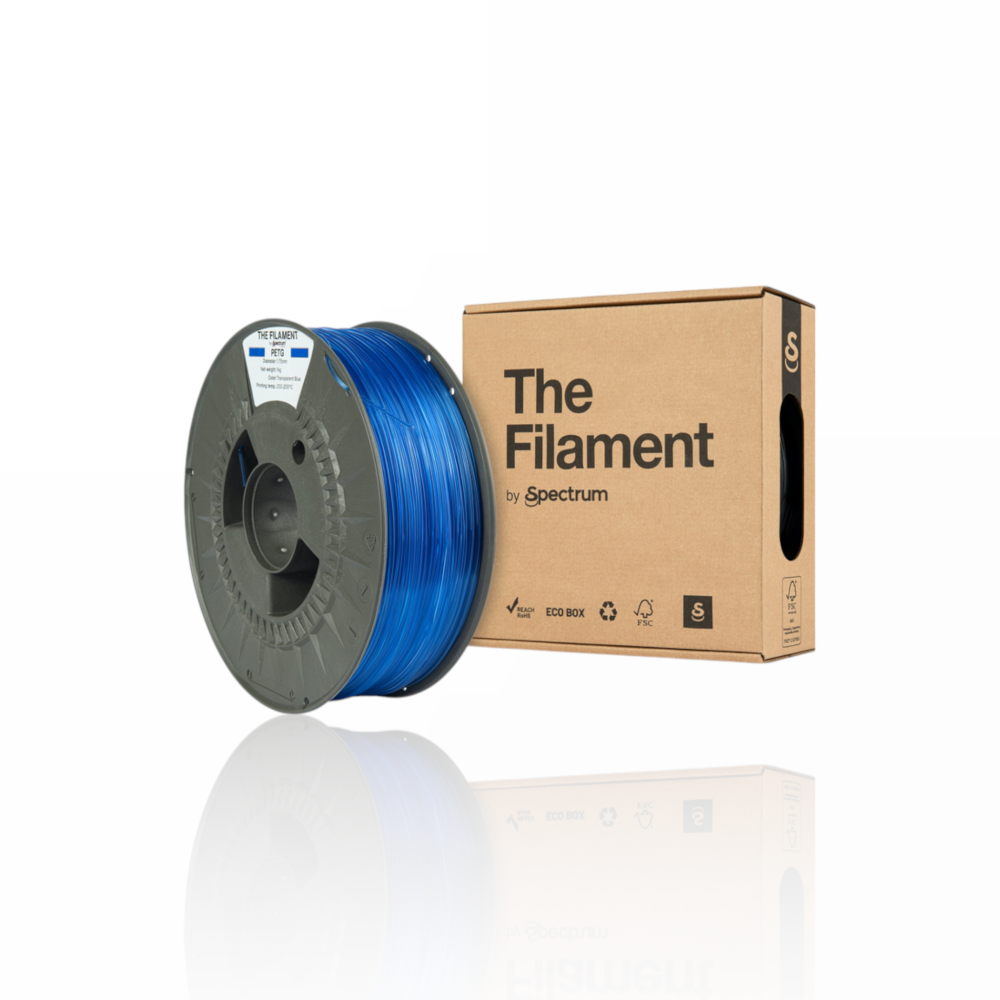 The Filament PETG 1Kg Transparent Blue - Spectrum Filaments - Image 3