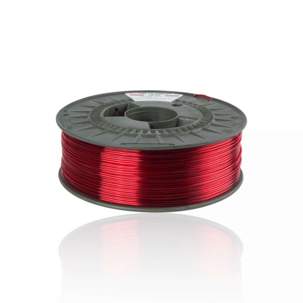 The Filament PETG 1Kg Transparent Red - Spectrum Filaments - Image 2