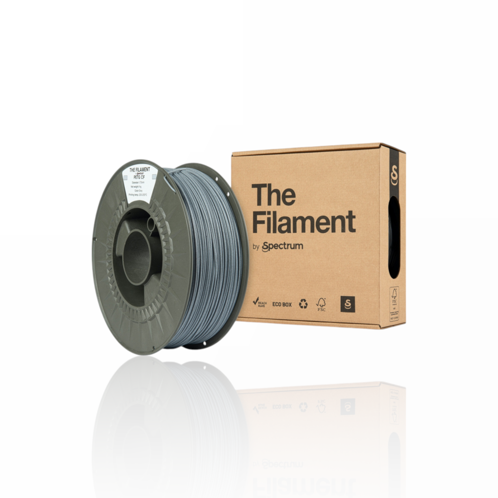 The Filament PETG CF (Fibras de Carbono) 1Kg Grey - Spectrum Filaments - Image 3