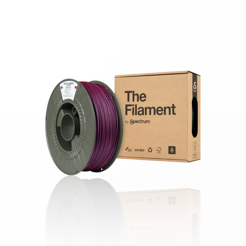 The Filament PLA CF (Fibras de Carbono) 1Kg Violet - Spectrum Filaments - Image 3