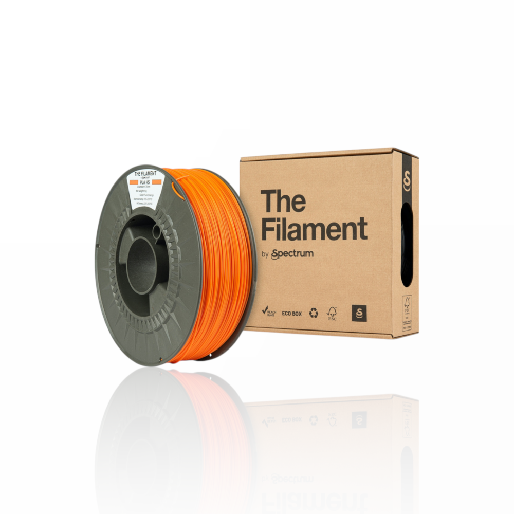 The Filament PLA HS (High Speed) 1Kg Pure Orange - Spectrum Filaments - Image 3