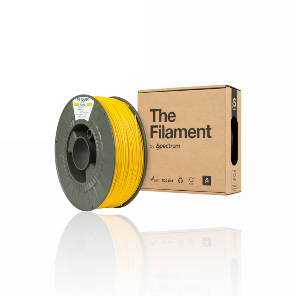 The Filament PLA HS (High Speed) 1Kg Tuscany Yellow - Spectrum Filaments - Image 3