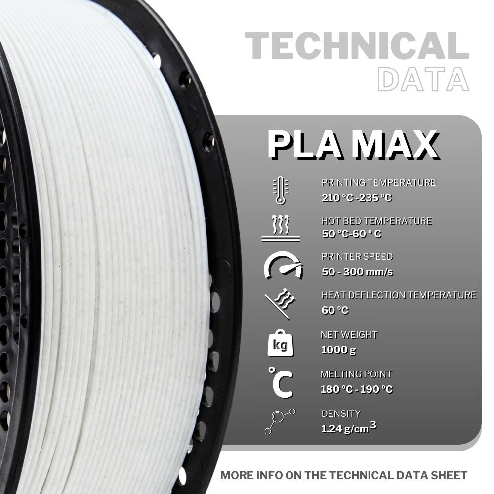 esFil PLA MAX 1kg Marble - 3DFILS - Image 3
