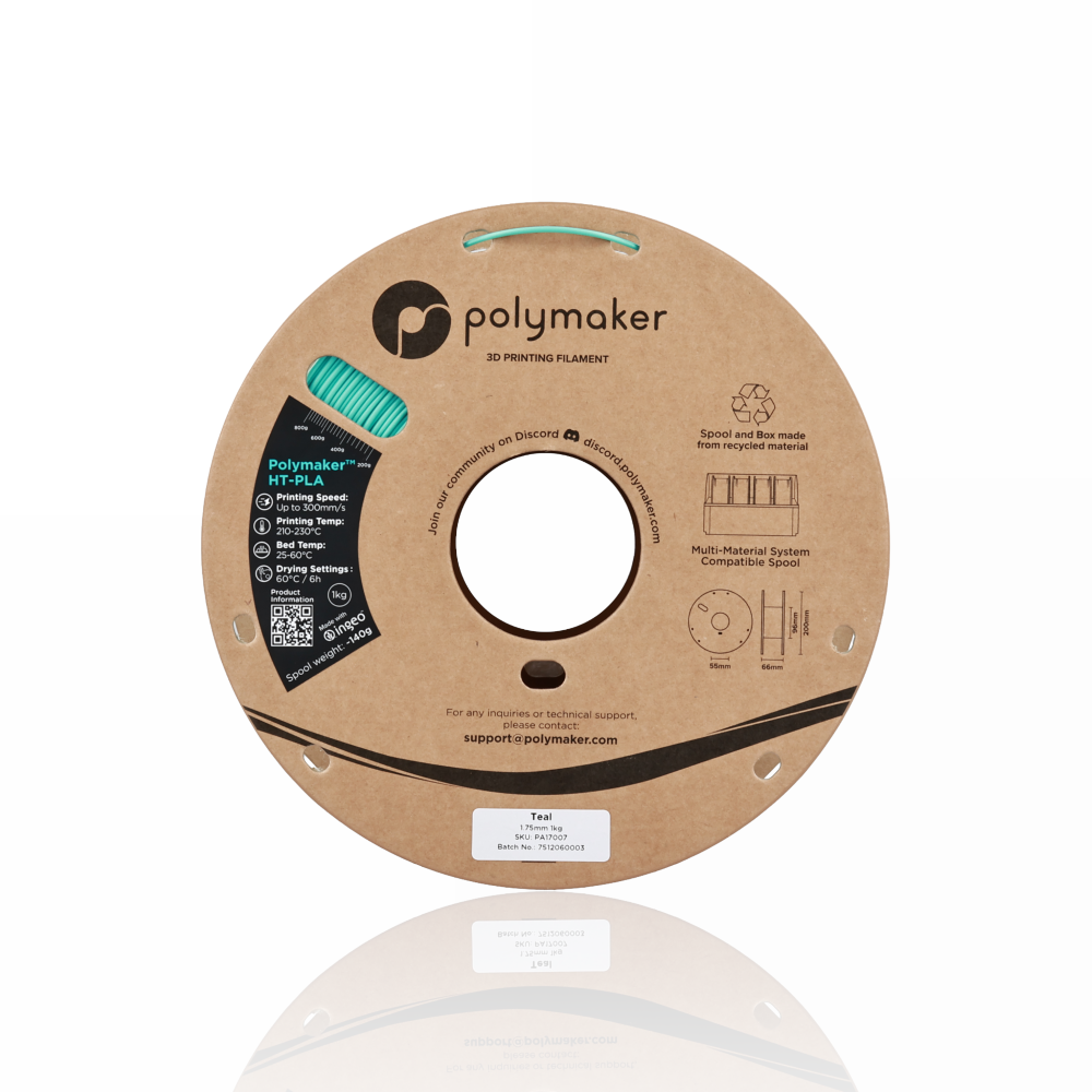 Polymaker™ High Temperature PLA 1kg Teal - Polymaker - Image 6