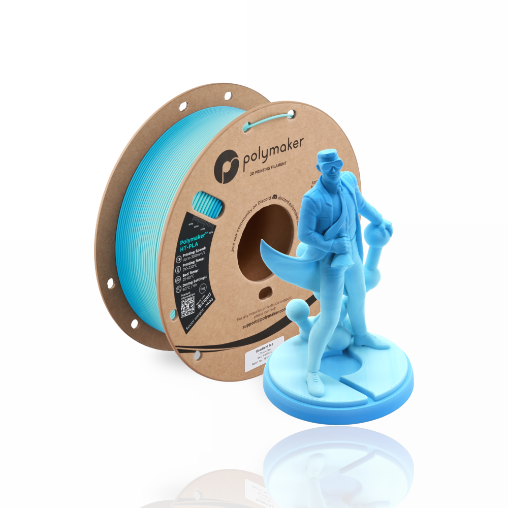 Polymaker™ High Temperature PLA 1kg Gradient Ice - Polymaker - Image 4