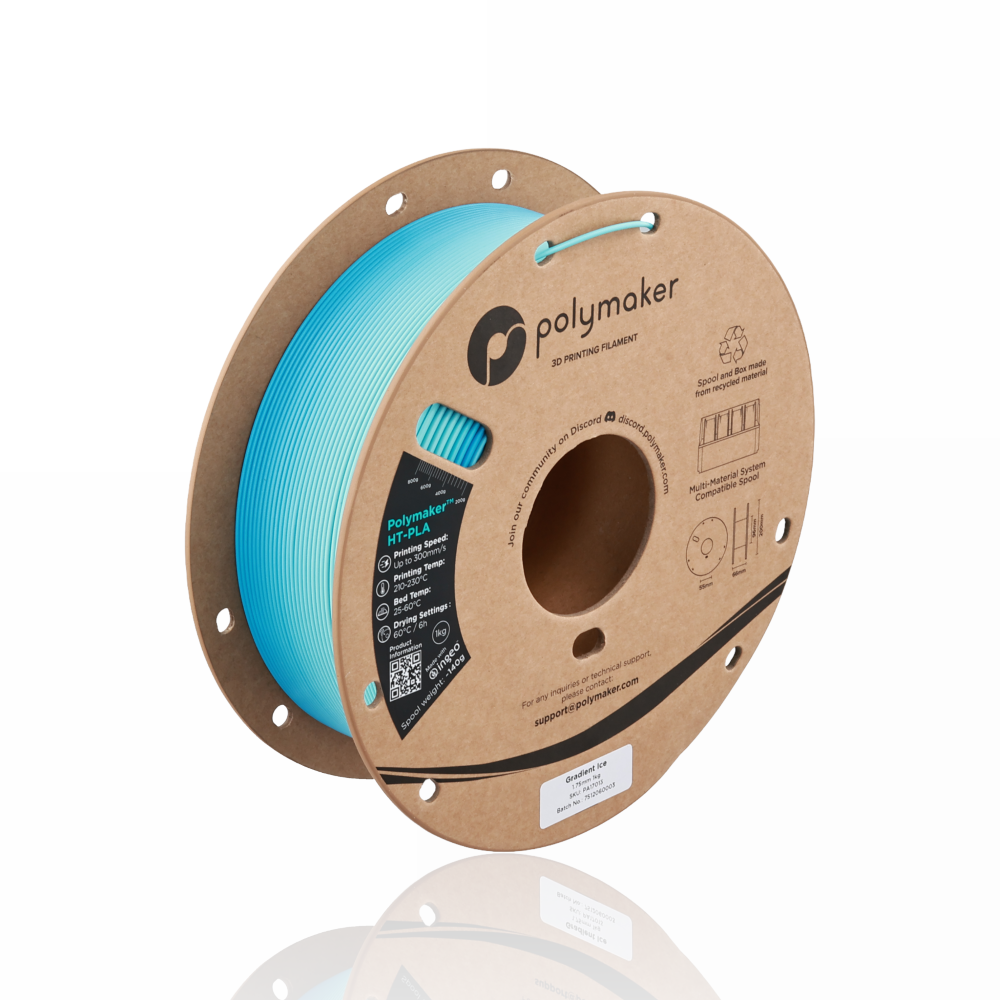 Polymaker™ High Temperature PLA 1kg Gradient Ice - Polymaker - Image 5