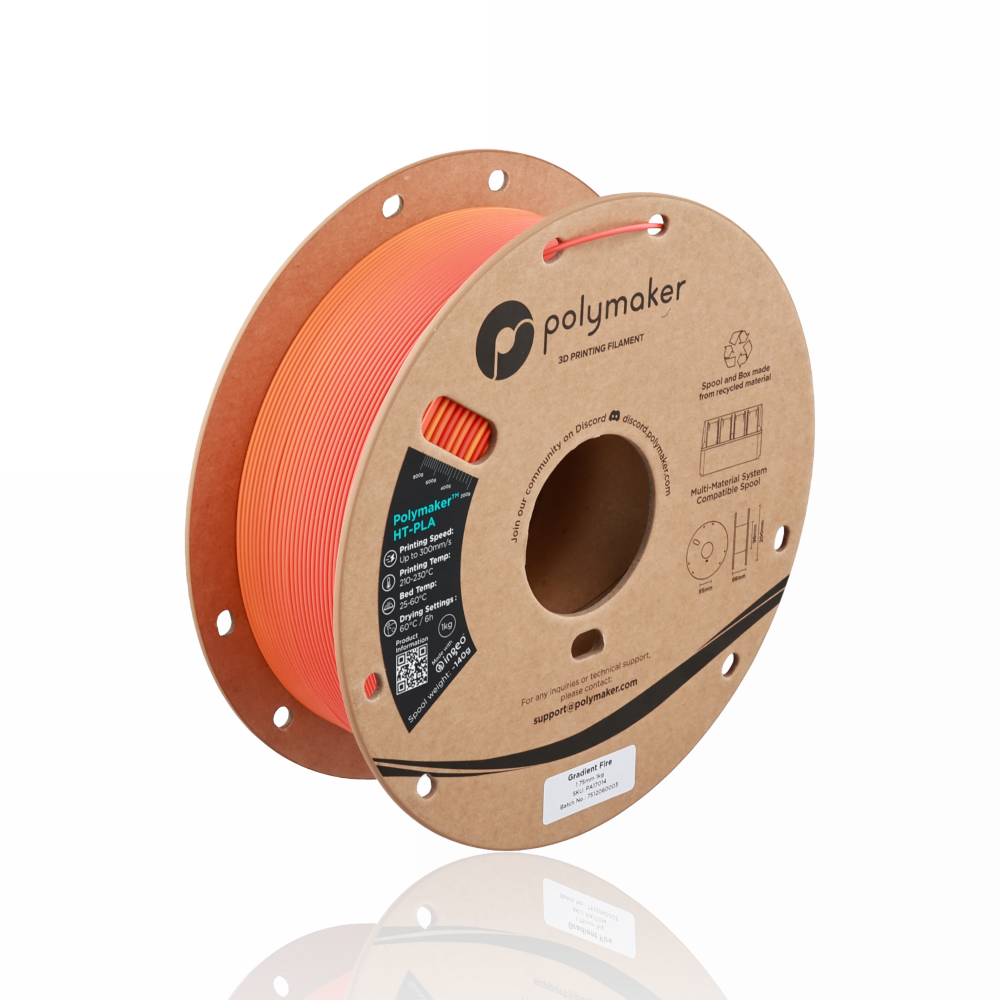 Polymaker™ High Temperature PLA 1kg Gradient Fire - Polymaker - Image 5