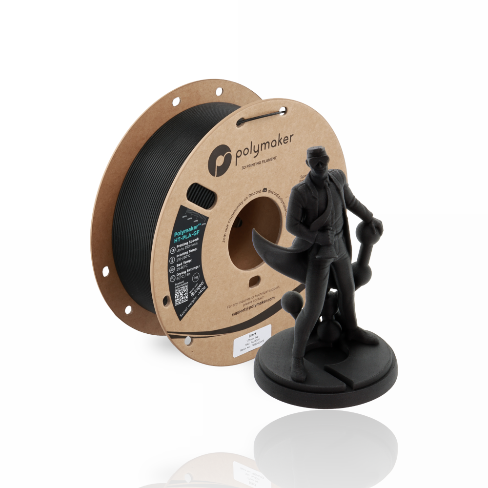 Polymaker™ High Temperature Glass Fiber PLA 1kg Black - Polymaker - Image 3